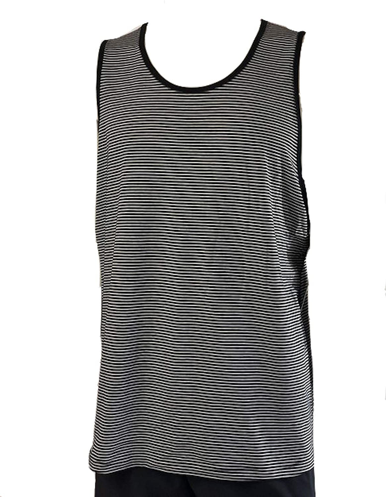 Lululemon 5 Year Basic Tank - ZWUI (Hyper Stripe White Black)