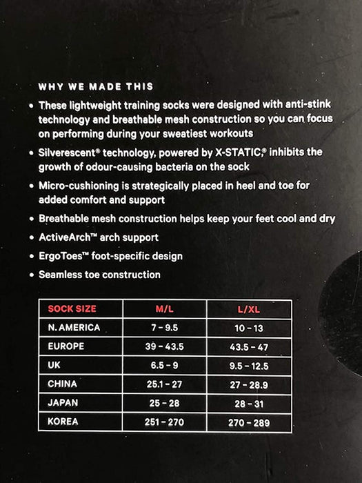 LULULEMON T.H.E. CREW SOCK SILVER - NOMD