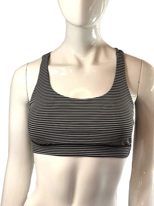 Lululemon Energy Bra - HYDO (Hype Stripe Dark Olive White)