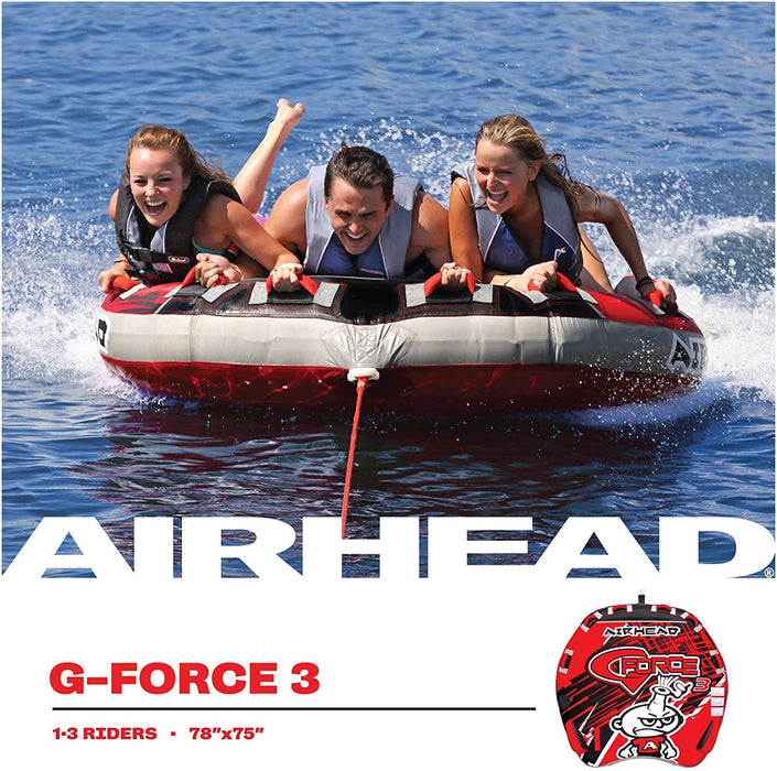Airhead G-Force Towable Tube for Boating with 1-4 Rider Options