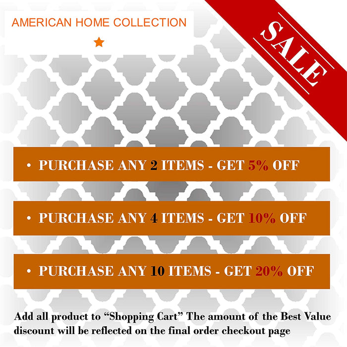 American Home Collection Deluxe 6 Piece Printed Sheet Set of Brushed Fabric, Deep Pocket Wrinkle Resistant - Hypoallergenic (Twin