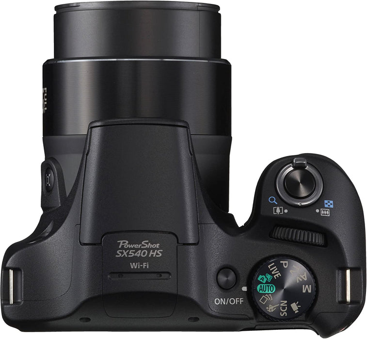 Canon Powershot SX540 is Wi-Fi Enabled Digital Camera + 32GB Memory Card, Camera Case, Tripod, AC/DC Turbo Travel Charger, Starter Cleaning Kit & Deluxe Accessories