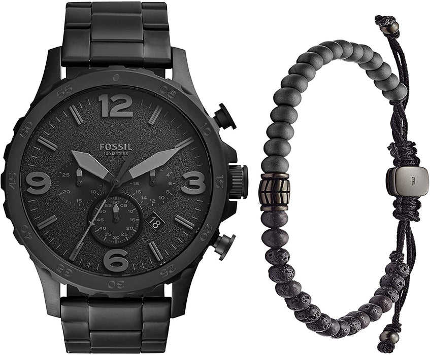 Fossil Men's Nate Stainless Steel Chronograph Quartz Watch