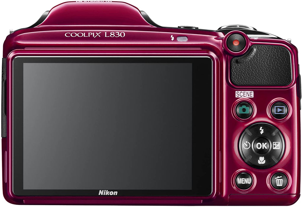 Nikon COOLPIX L830 16 MP CMOS Digital Camera with 34x Zoom NIKKOR Lens and Full 1080p HD Video