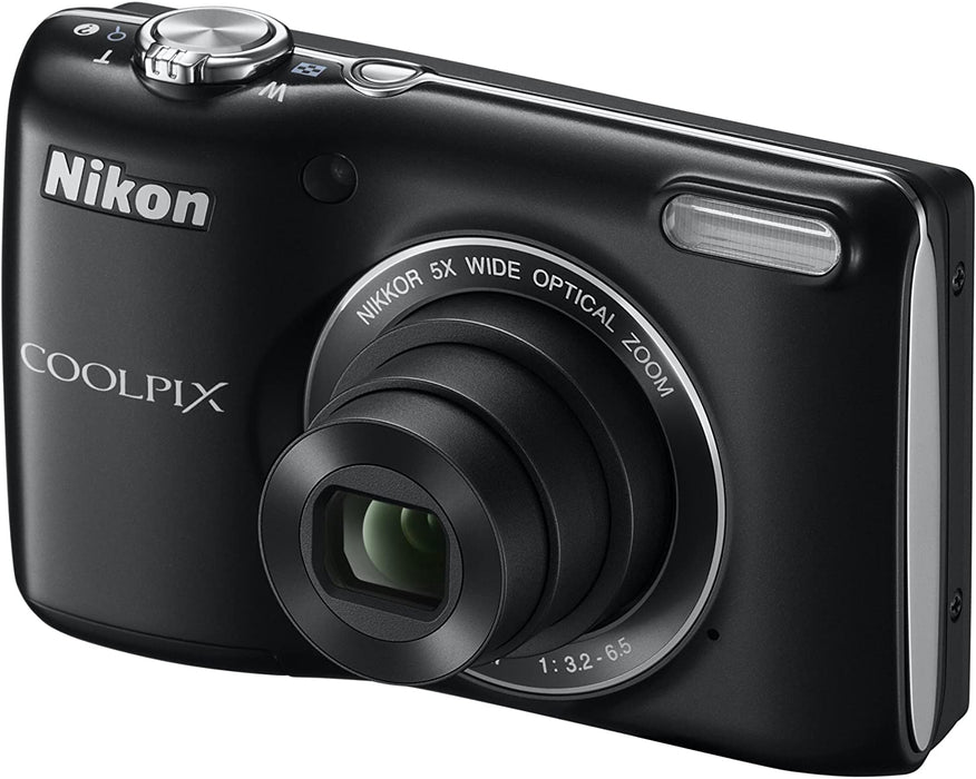 Nikon COOLPIX L26 16.1 MP Digital Camera with 5x Zoom NIKKOR Glass Lens and 3-inch LCD (Black)