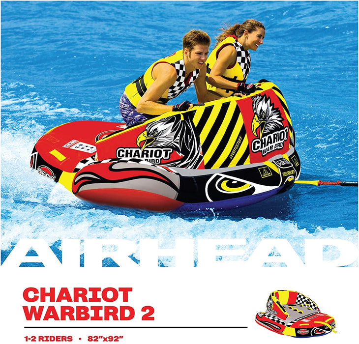 Sportsstuff Chariot Warbird | 1-3 Rider Towable Tube for Boating