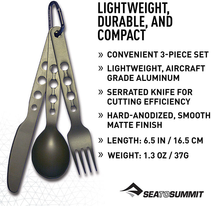 Sea to Summit Alpha Knife, Fork and Spoon Set