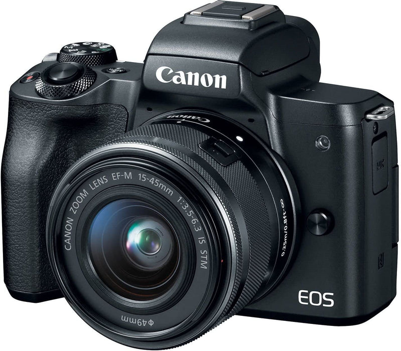 Canon EOS M50 Mirrorless Digital 4K Vlogging Camera with Dual Pixel CMOS Autofocus, DIGIC 8 Image Processor, Built-in Wi-Fi, NFC and Bluetooth technology, Body