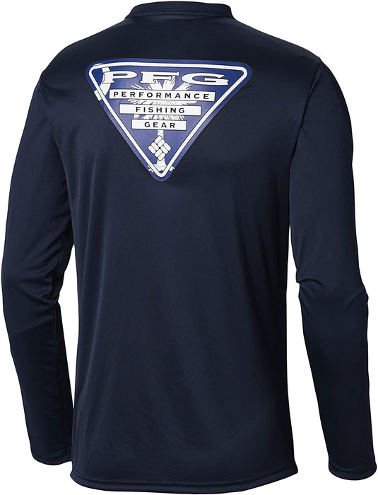 Columbia Men's Terminal Tackle PFG State Triangle Long Sleeve, Moisture Wicking
