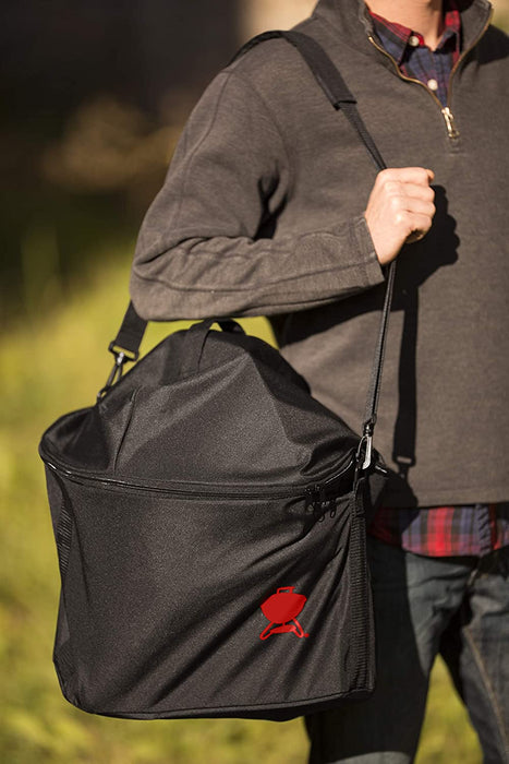 Weber 7121 Premium Carry Bag, Fits Smokey Joe, 39.4x33.5x5.6 cm, Black