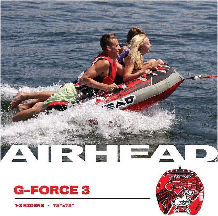 Airhead G-Force Towable Tube for Boating with 1-4 Rider Options