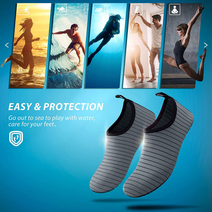SIMARI Water Shoes Womens and Mens Quick-Dry Aqua Socks Barefoot for Outdoor Beach Swim Surf Yoga Exercise SWS001