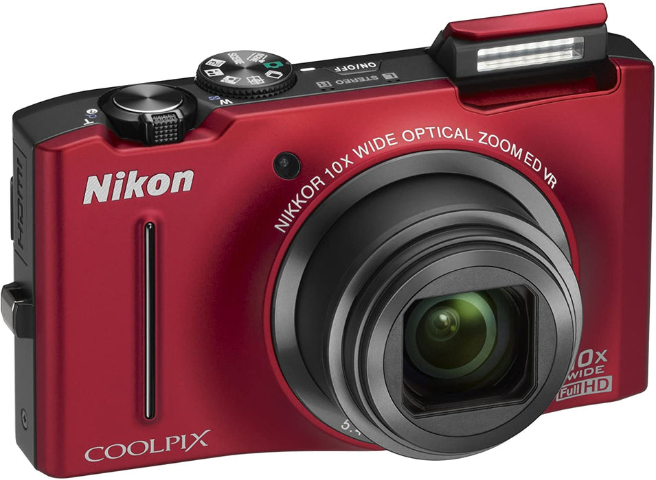 Nikon Coolpix S8100 12.1 MP CMOS Digital Camera with 10x Optical Zoom-Nikkor ED Lens and 3.0-Inch LCD (Black)