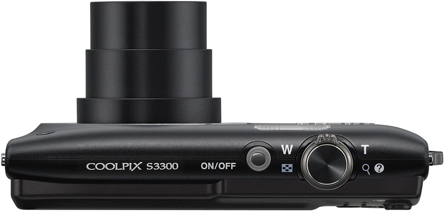 Nikon COOLPIX S3300 16 MP Digital Camera with 6x Zoom NIKKOR Glass Lens and 2.7-inch LCD (Black)