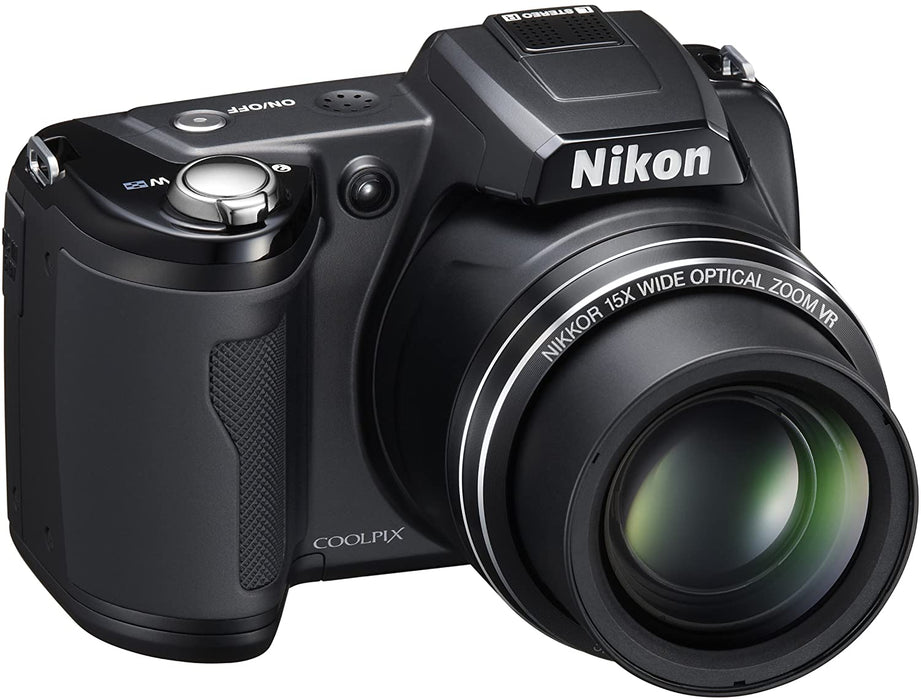 Nikon Coolpix L110 12.1MP Digital Camera with 15x Optical Vibration Reduction (VR) Zoom and 3.0-Inch LCD (Black)