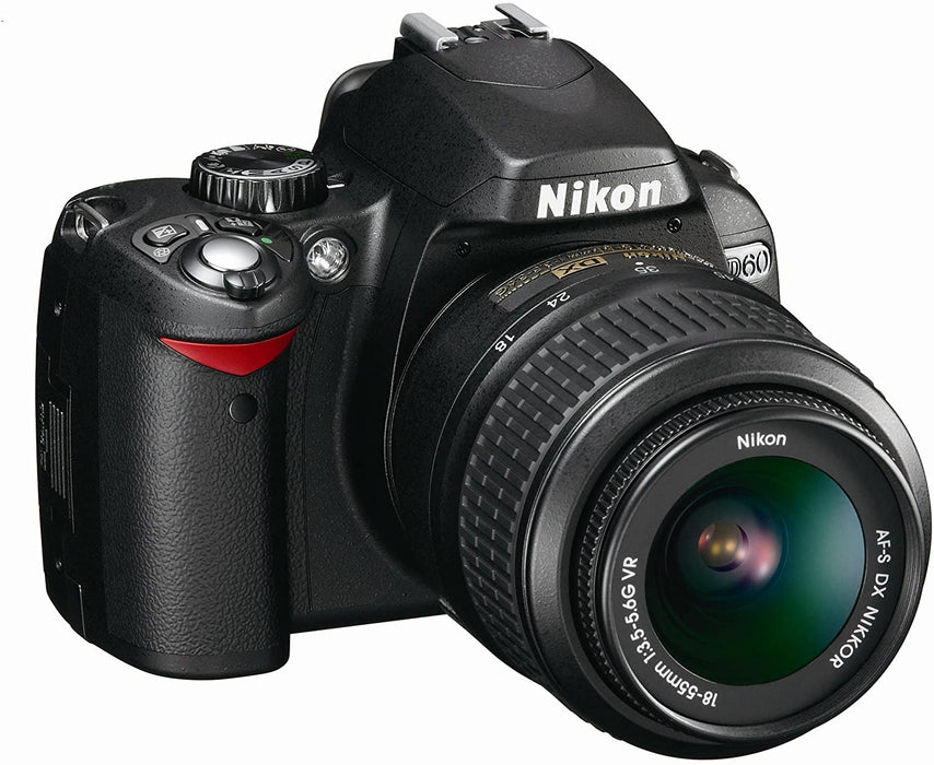 Nikon D60 DSLR Camera with 18-55mm f/3.5-5.6G Auto Focus-S Nikkor Zoom Lens