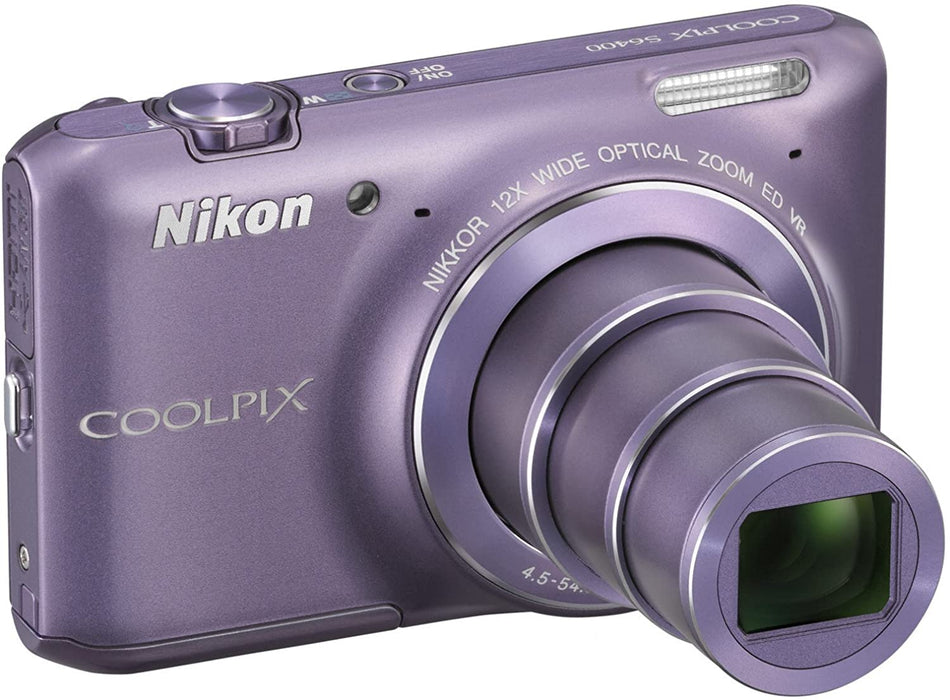 Nikon COOLPIX S6400 16 MP Digital Camera with 12x Optical Zoom and 3-inch LCD (Silver) (OLD MODEL)