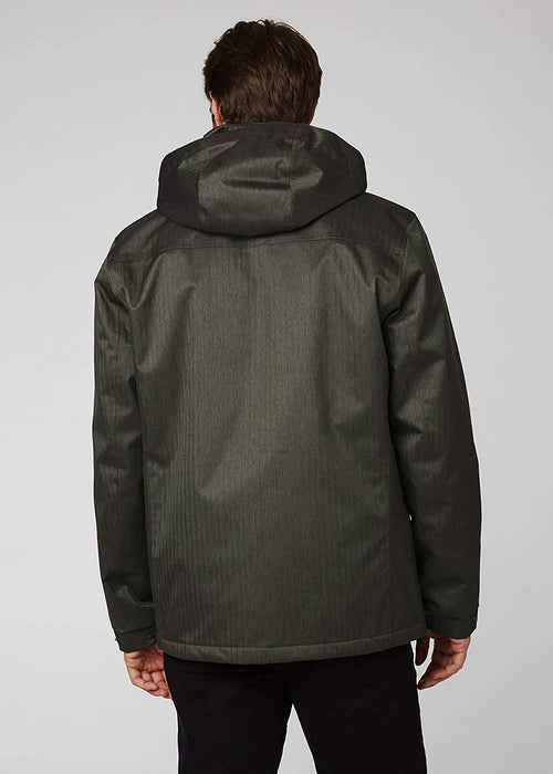 Helly Hansen Men's Waterproof Dubliner Insulated Jacket with Packable Hood for Cold Weather