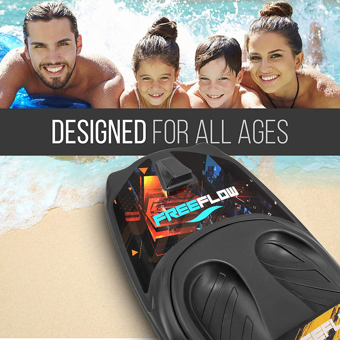 SereneLife Water Sport Kneeboard with Hook for Kids & Adults, Kneeboard with Strap for Boating, Waterboarding, Kneeling Boogie Boarding