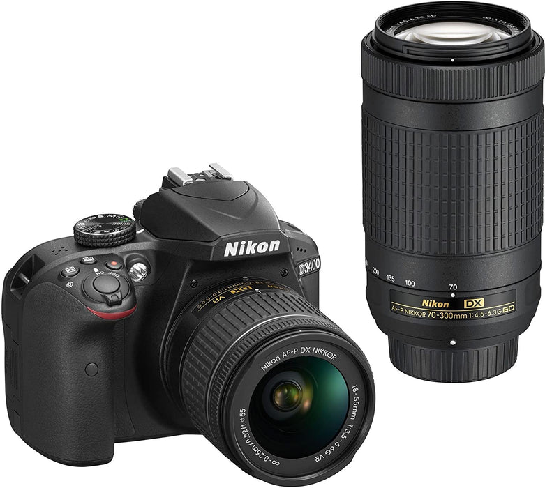 Nikon D3400 w/ AF-P DX NIKKOR 18-55mm f/3.5-5.6G VR (Black)