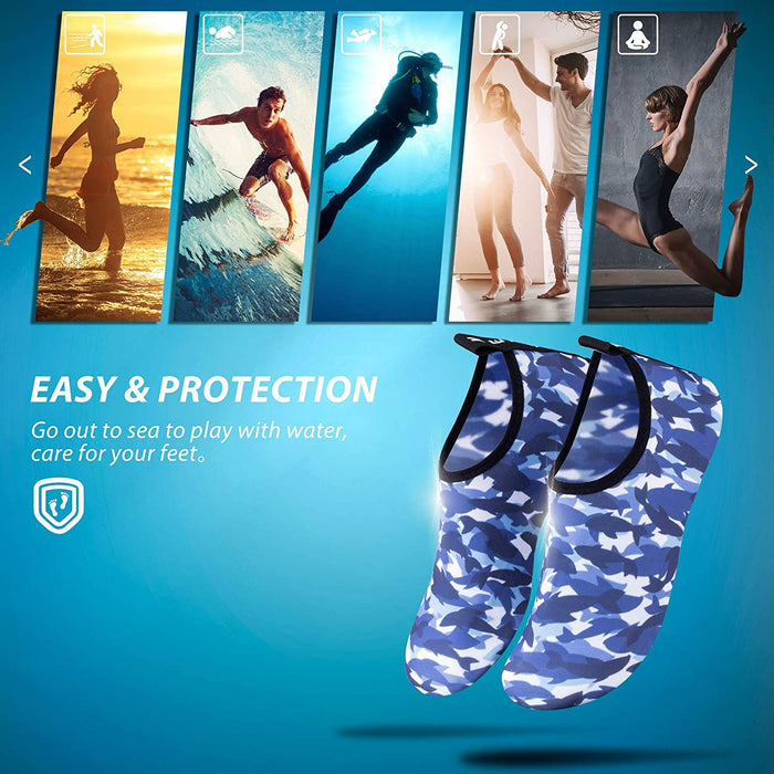 SIMARI Water Shoes Womens and Mens Quick-Dry Aqua Socks Barefoot for Outdoor Beach Swim Surf Yoga Exercise SWS001