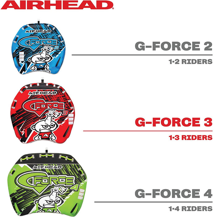 Airhead G-Force Towable Tube for Boating with 1-4 Rider Options