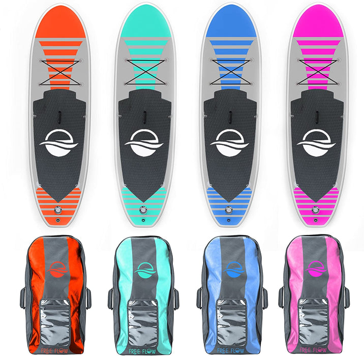 SereneLife Premium Inflatable Stand Up Paddle Board (6 Inches Thick) with SUP Accessories & Carry Bag | Wide Stance, Bottom Fin for Paddling, Surf Control