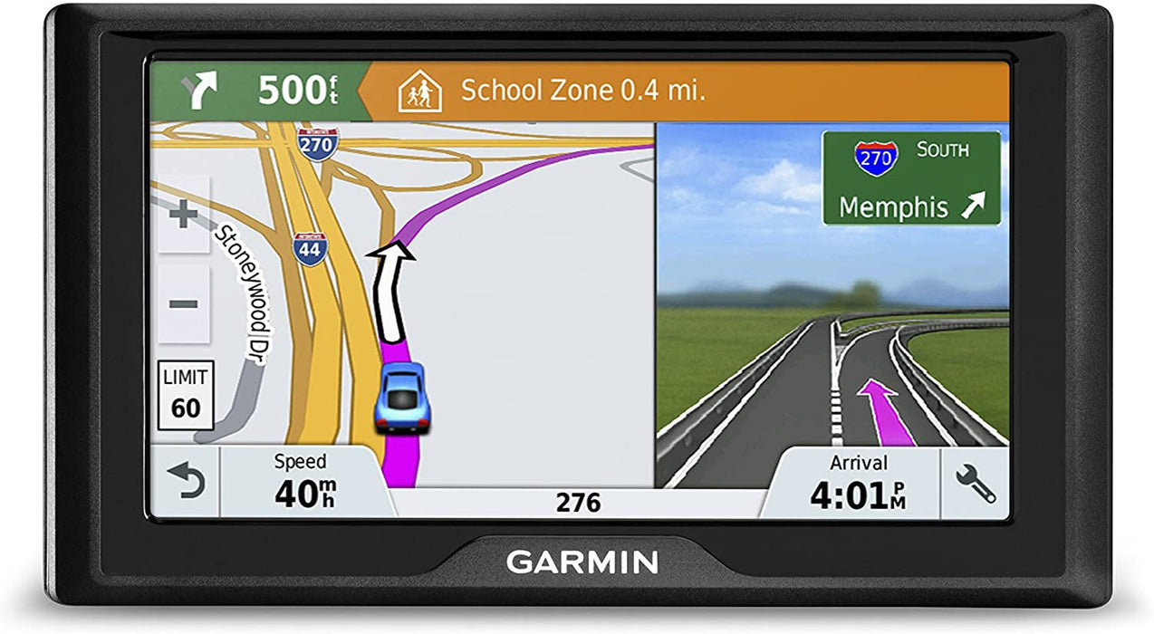 Garmin Drive 51 USA+CAN LM GPS Navigator System with Lifetime Maps, Spoken Turn-By-Turn Directions, Direct Access, Driver Alerts