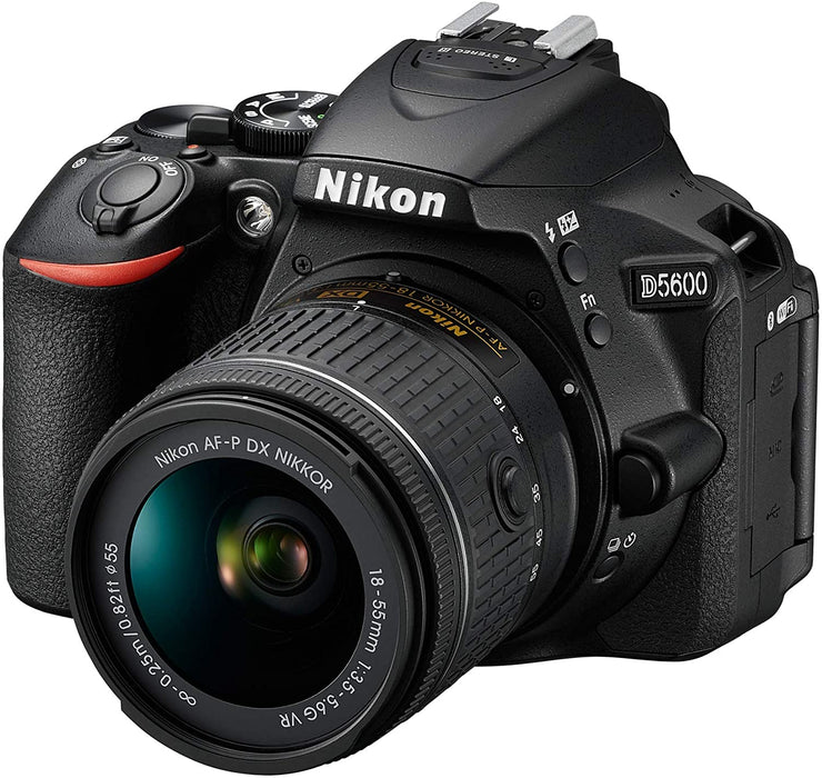 Nikon D5600 24.2MP DSLR Camera with 18-55mm and 70-300mm Lenses Bundled with 64GB SD Card, Filters