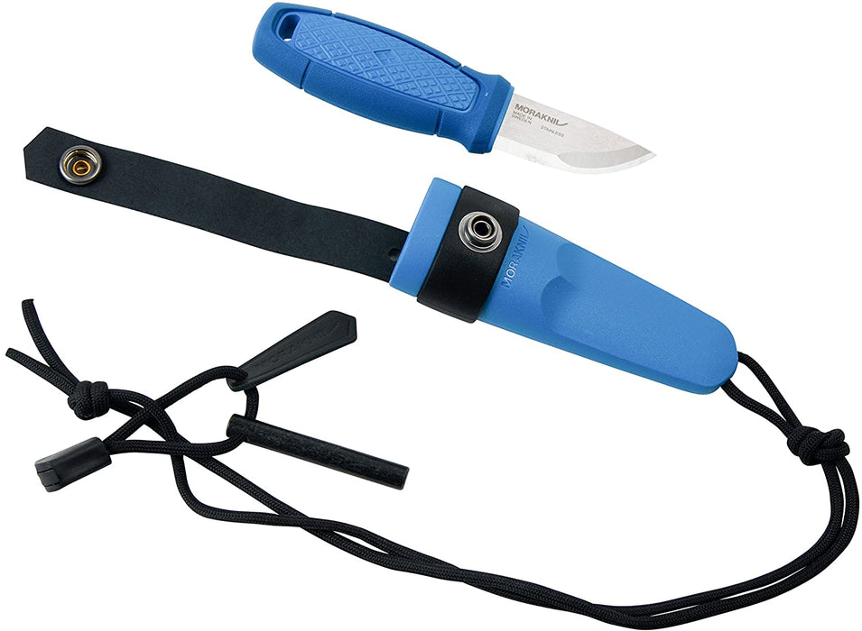 Morakniv Eldris Fixed-Blade Pocket-Sized Knife with Sandvik Stainless Steel Blade, Lanyard and Firestarter