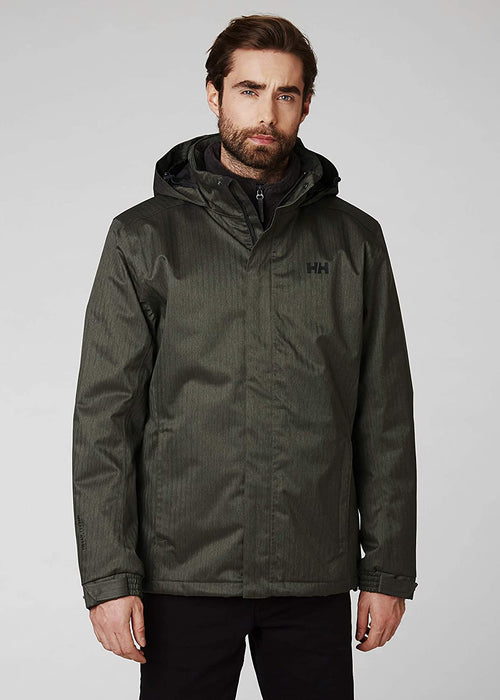 Helly Hansen Men's Waterproof Dubliner Insulated Jacket with Packable Hood for Cold Weather