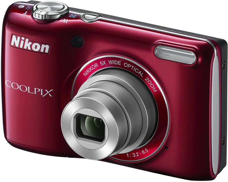 Nikon COOLPIX L26 16.1 MP Digital Camera with 5x Zoom NIKKOR Glass Lens and 3-inch LCD (Silver) (OLD MODEL)