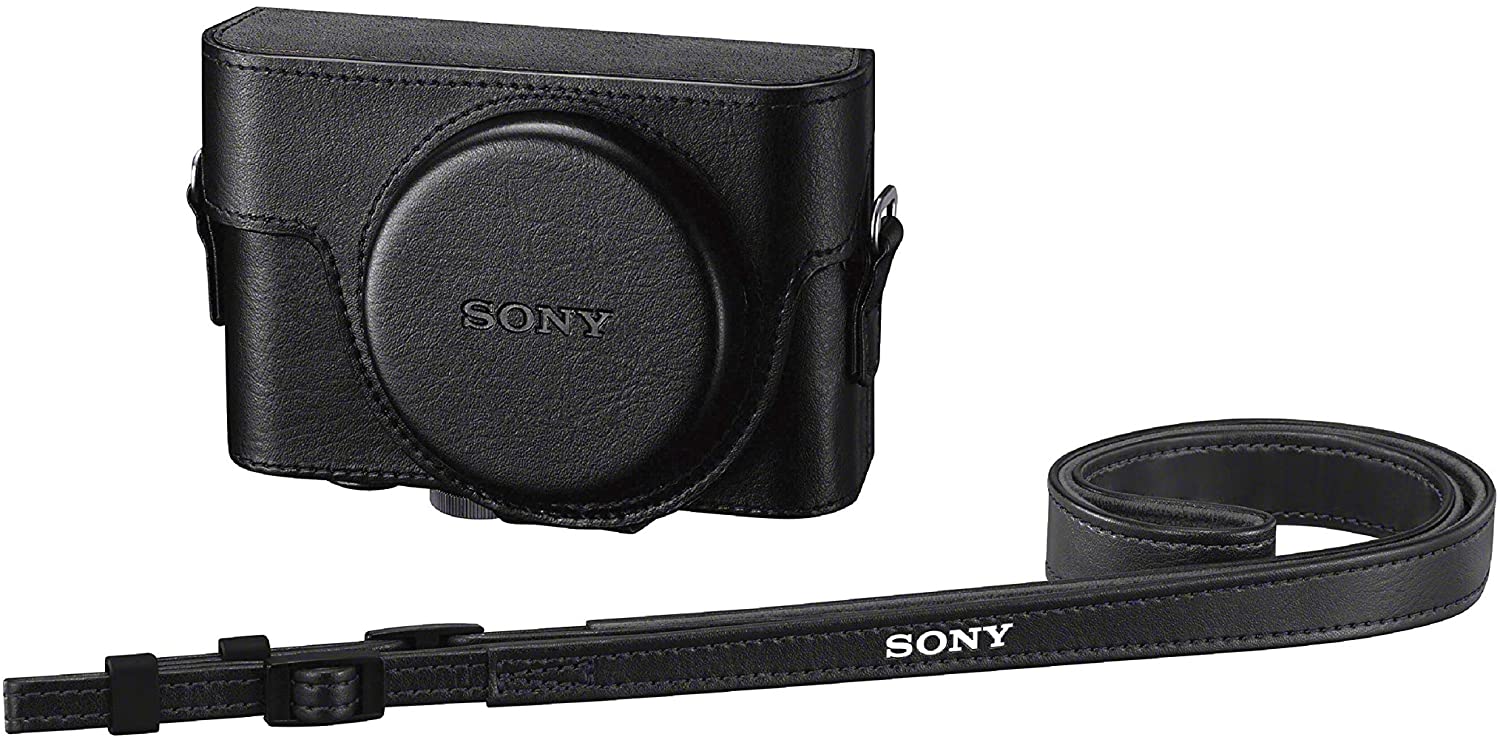 Sony Premium Jacket Case (LCJRXK/B) for RX100 Series Digital Still Cameras, Black, Small