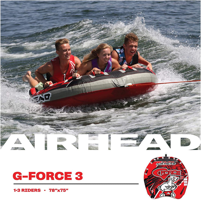 Airhead G-Force Towable Tube for Boating with 1-4 Rider Options