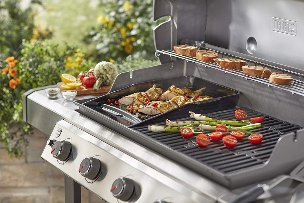 Weber 7665 Plancha Grill Plate for Genesis II from 300 Series Black