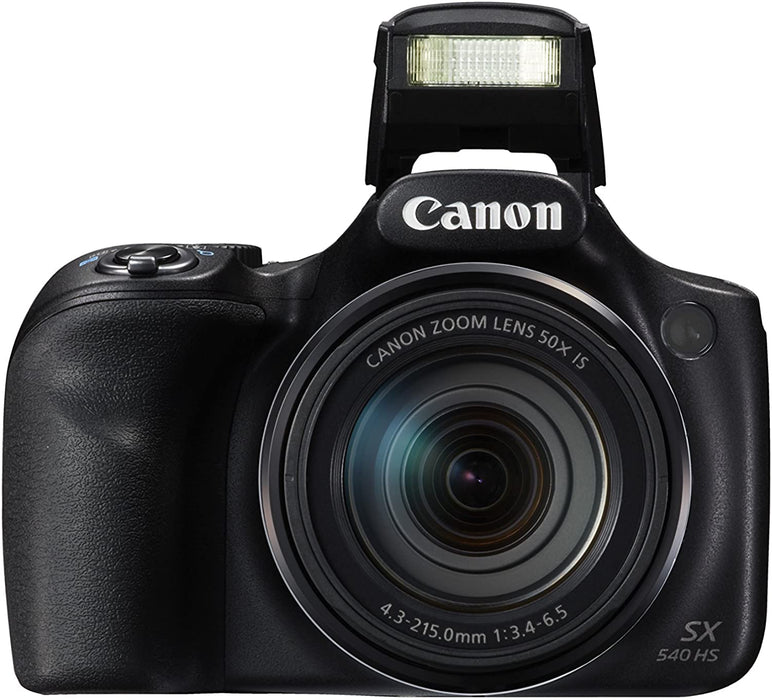 Canon PowerShot SX540 Digital Camera w/ 50x Optical Zoom - Wi-Fi & NFC Enabled (Black), 1 - 1067C001