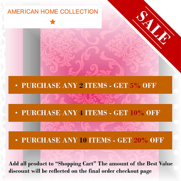 American Home Collection Deluxe 6 Piece Printed Sheet Set of Brushed Fabric, Deep Pocket Wrinkle Resistant - Hypoallergenic (Twin