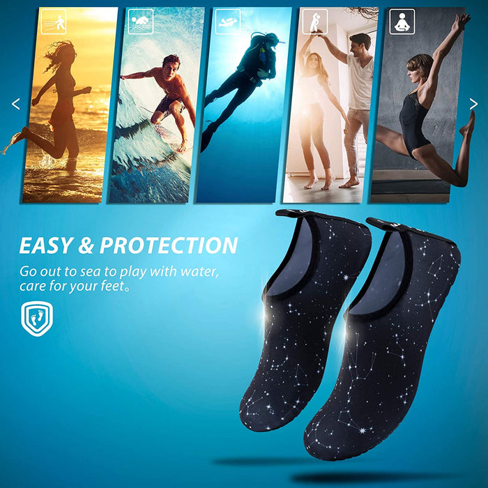 SIMARI Water Shoes Womens and Mens Quick-Dry Aqua Socks Barefoot for Outdoor Beach Swim Surf Yoga Exercise SWS001