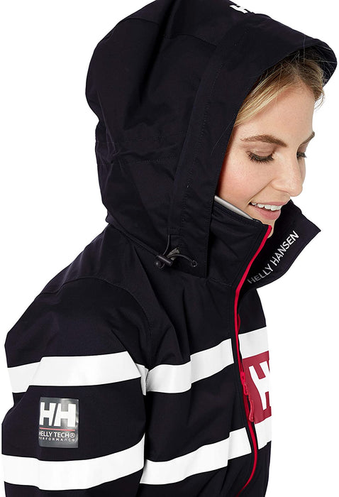 Helly Hansen Women's Salt Waterproof Windproof Breathable Performance Sailing Rain Jacket with Hood