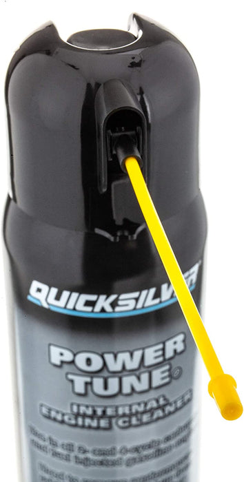 Quicksilver 858080Q03 Power Tune Internal Engine Cleaner, 12oz - for 2-Stroke, 4-Stroke and Fuel-Injected Gas Engines