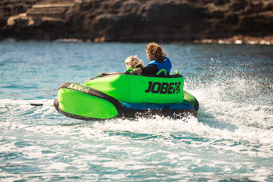 Jobe Binar 2 Person Towable - Blue - Unisex - Just Tow The Rope to one of It's 2-Way Quick Connector Tow Points and find
