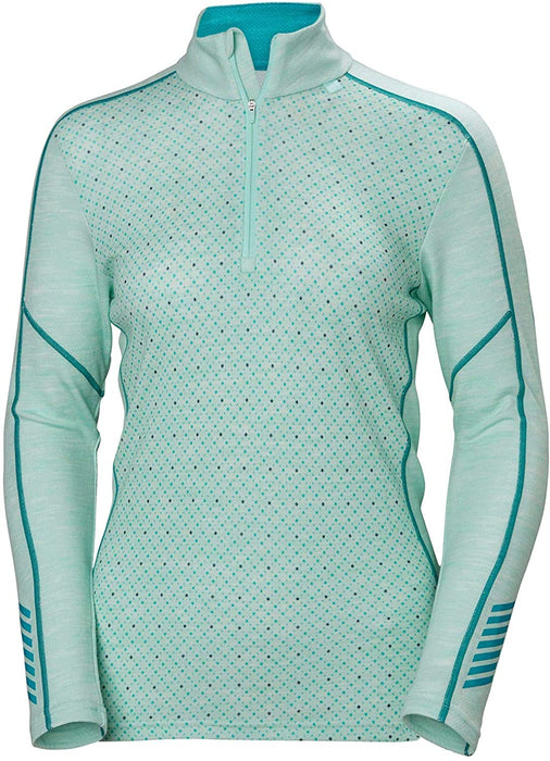 Helly-Hansen W Hh LIFA Merino Wool Graphic 1/2 Zip Baselayer Top