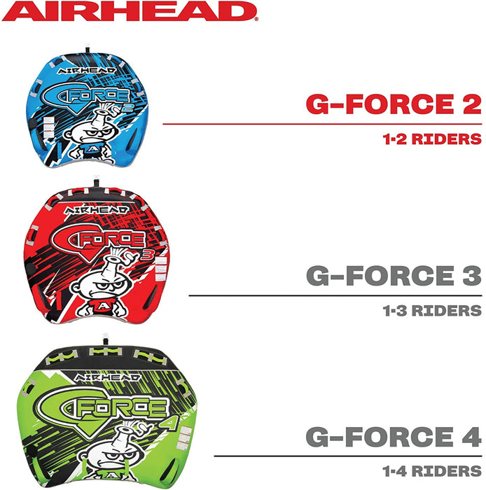 Airhead G-Force Towable Tube for Boating with 1-4 Rider Options