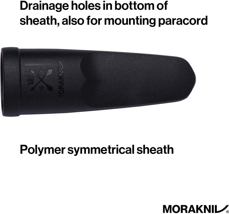 Morakniv Eldris Fixed-Blade Pocket-Sized Knife with Sandvik Stainless Steel Blade, Lanyard and Firestarter