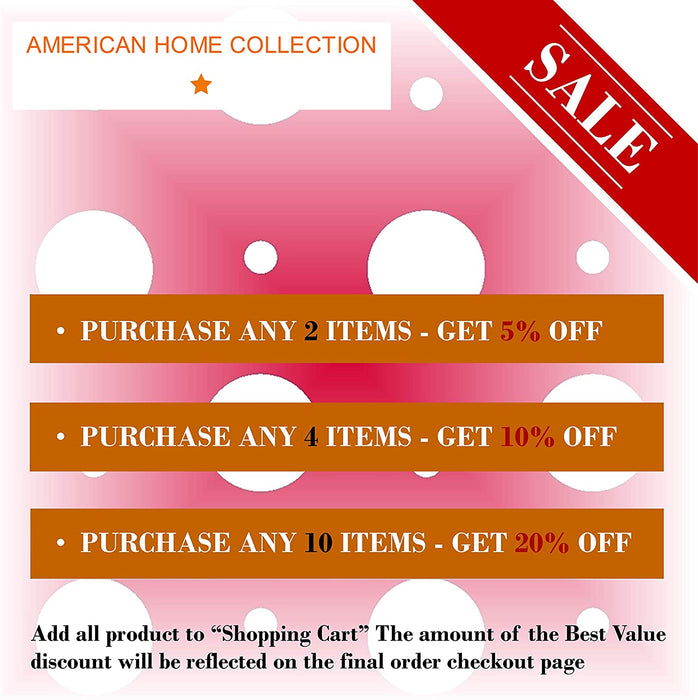 American Home Collection Deluxe 6 Piece Printed Sheet Set of Brushed Fabric, Deep Pocket Wrinkle Resistant - Hypoallergenic (Twin