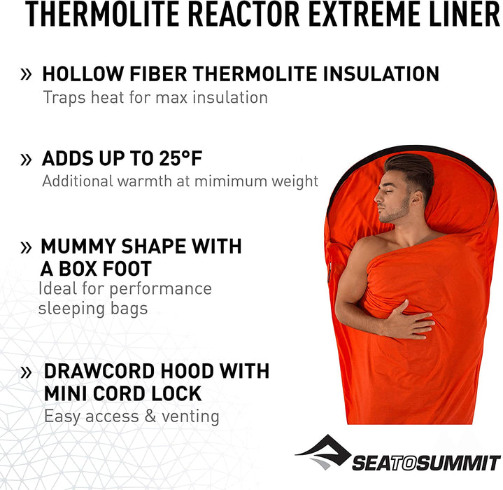 Sea to Summit Thermolite Reactor Sleeping Bag Liner Series