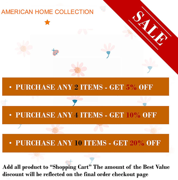 American Home Collection Deluxe 6 Piece Printed Sheet Set of Brushed Fabric, Deep Pocket Wrinkle Resistant - Hypoallergenic (Twin