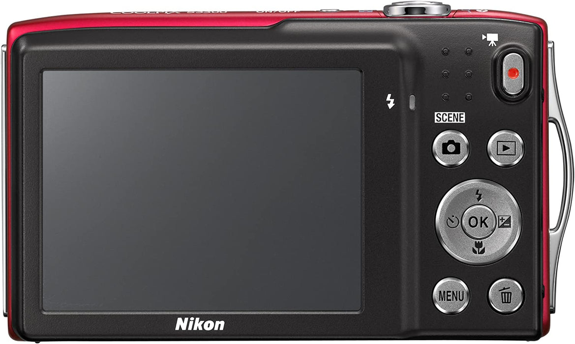 Nikon COOLPIX S3300 16 MP Digital Camera with 6x Zoom NIKKOR Glass Lens and 2.7-inch LCD (Black)