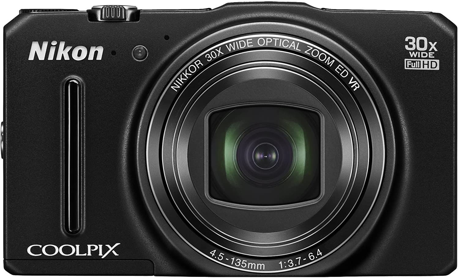 Nikon COOLPIX S9700 16.0 MP Wi-Fi Digital Camera with 30x Zoom NIKKOR Lens, GPS, and Full HD 1080p Video (Black)