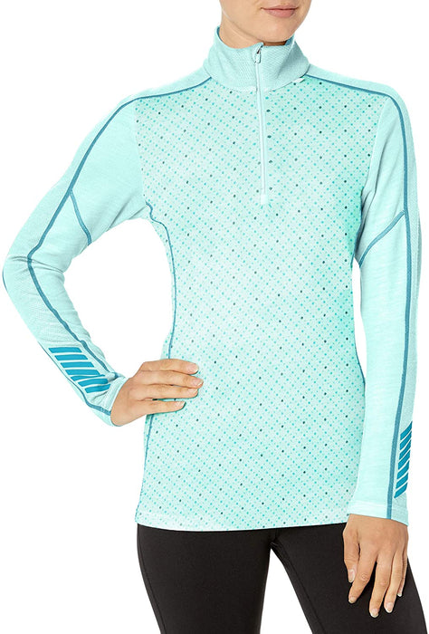 Helly-Hansen W Hh LIFA Merino Wool Graphic 1/2 Zip Baselayer Top
